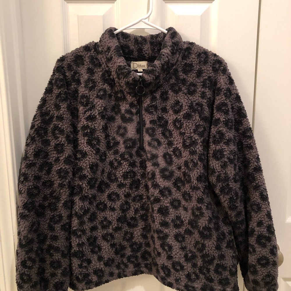 Dittos Sherpa Style Quarter Zip Top